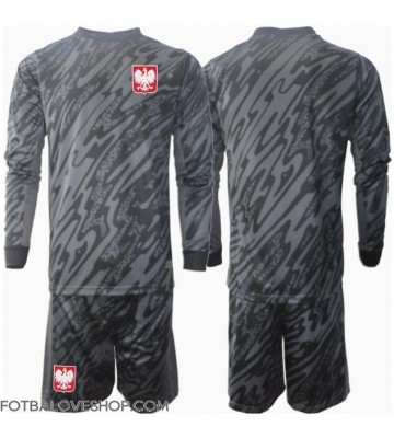 Polsko Brankářské Dětské Venkovní Dres ME 2024 Dlouhý Rukáv (+ trenýrky)